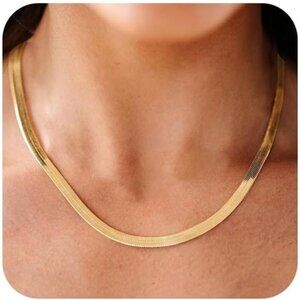 Gold Necklace for Women-14K Gold Plated/Sterling Silver Plated Snake